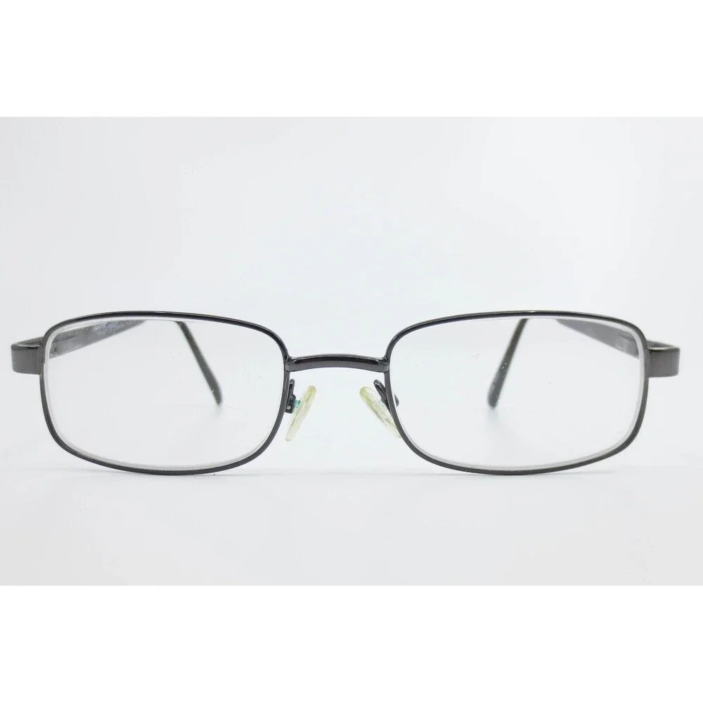 Agility 10 Eyeglasses Gunmetal Rectangular Metal Frames 53-20-145 Mens Womens